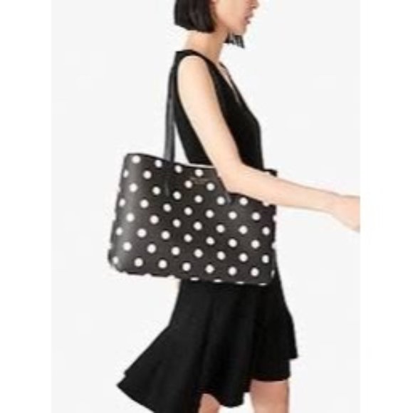 kate spade Handbags - Kate Spade | Oversized Large All Day Polka Dot Travel Tote Bag